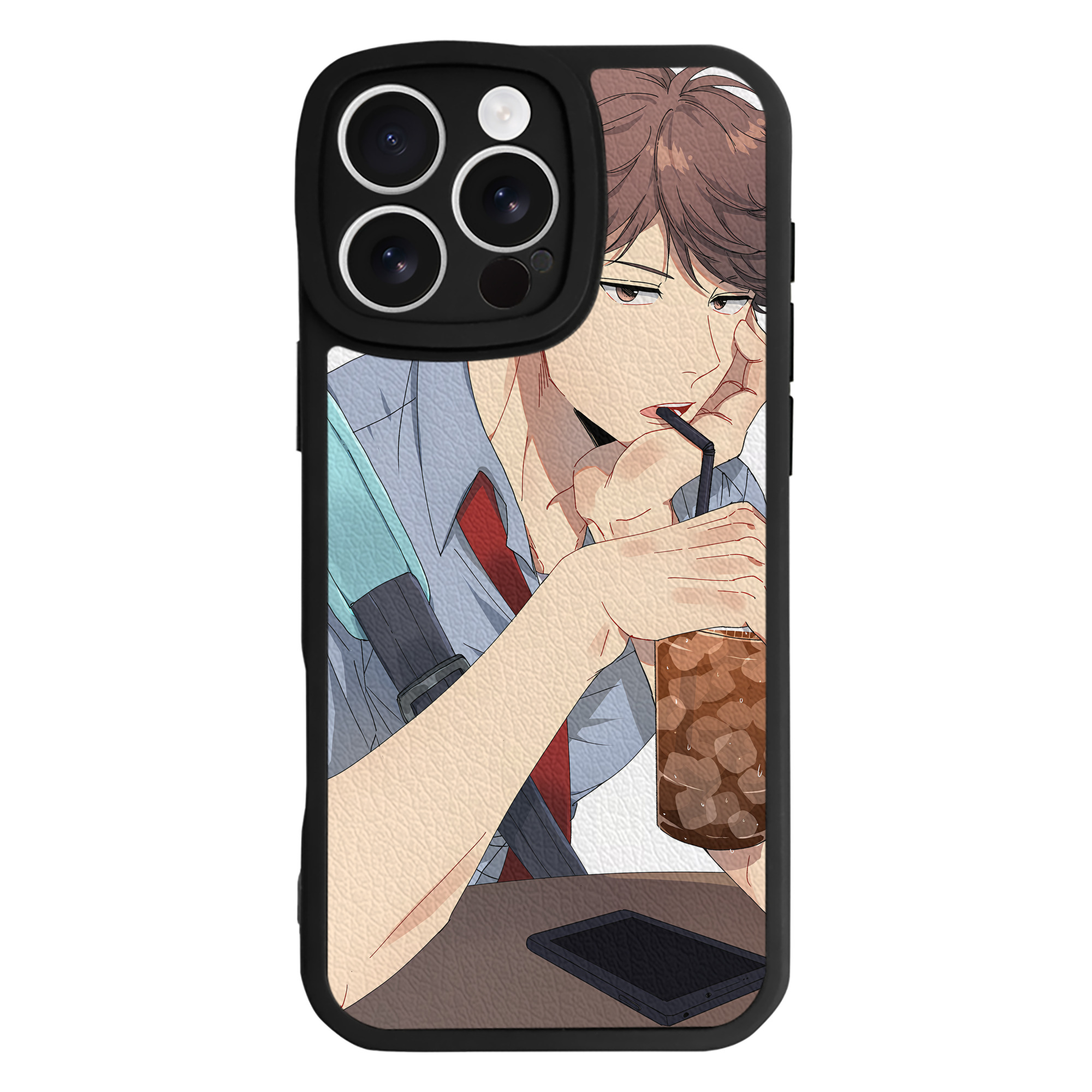 （画像用） ハイキュー!! Haikyu!! 【iPhone 16シリーズ対応】シリコンスマホケース（レザー調） 材質：シリコン